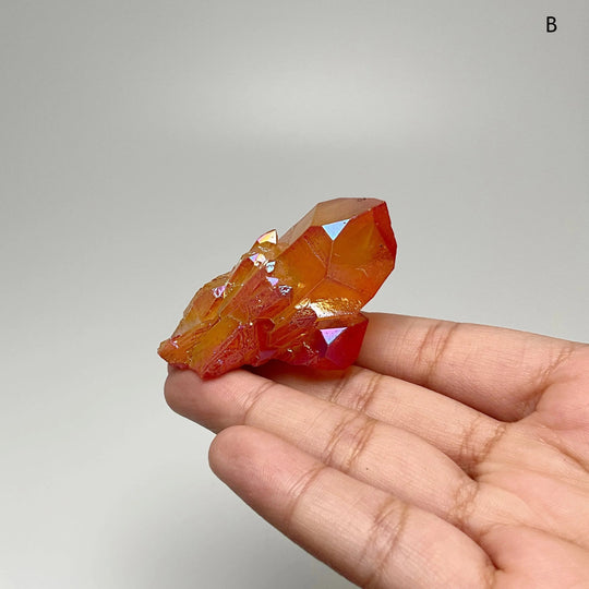Sunset Aura Quartz Cluster - Rocks and Gems Canada
