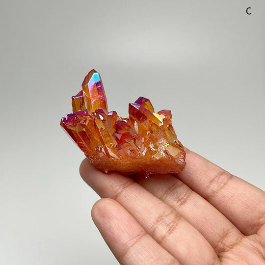 Sunset Aura Quartz Cluster - Rocks and Gems Canada