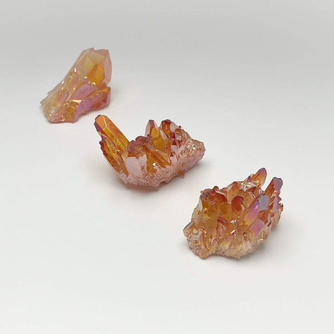 Sunset Aura Quartz Cluster - Rocks and Gems Canada