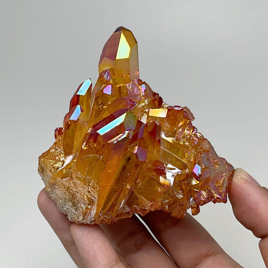 Sunset Aura Quartz Cluster - Rocks and Gems Canada