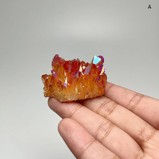 Sunset Aura Quartz Cluster - Rocks and Gems Canada