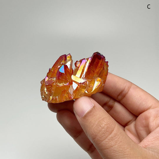 Sunset Aura Quartz Cluster - Rocks and Gems Canada