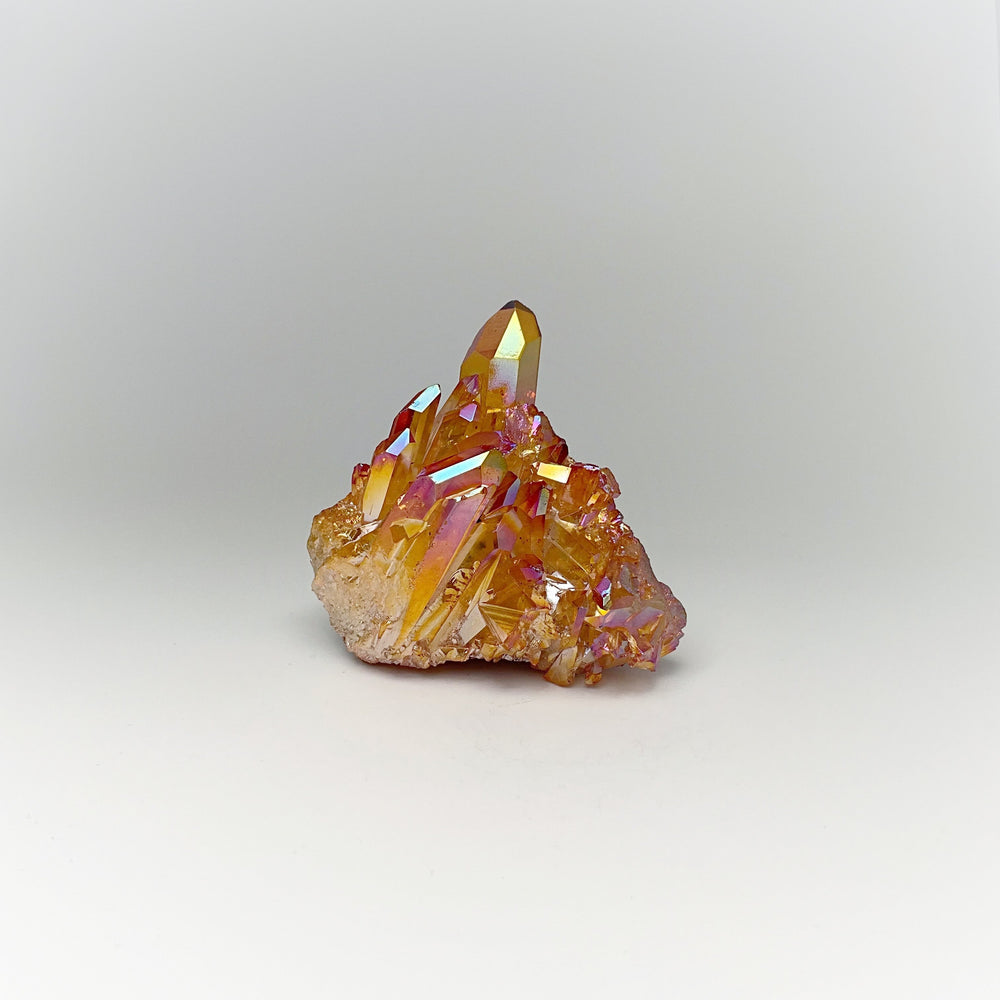 Sunset Aura Quartz Cluster - Rocks and Gems Canada