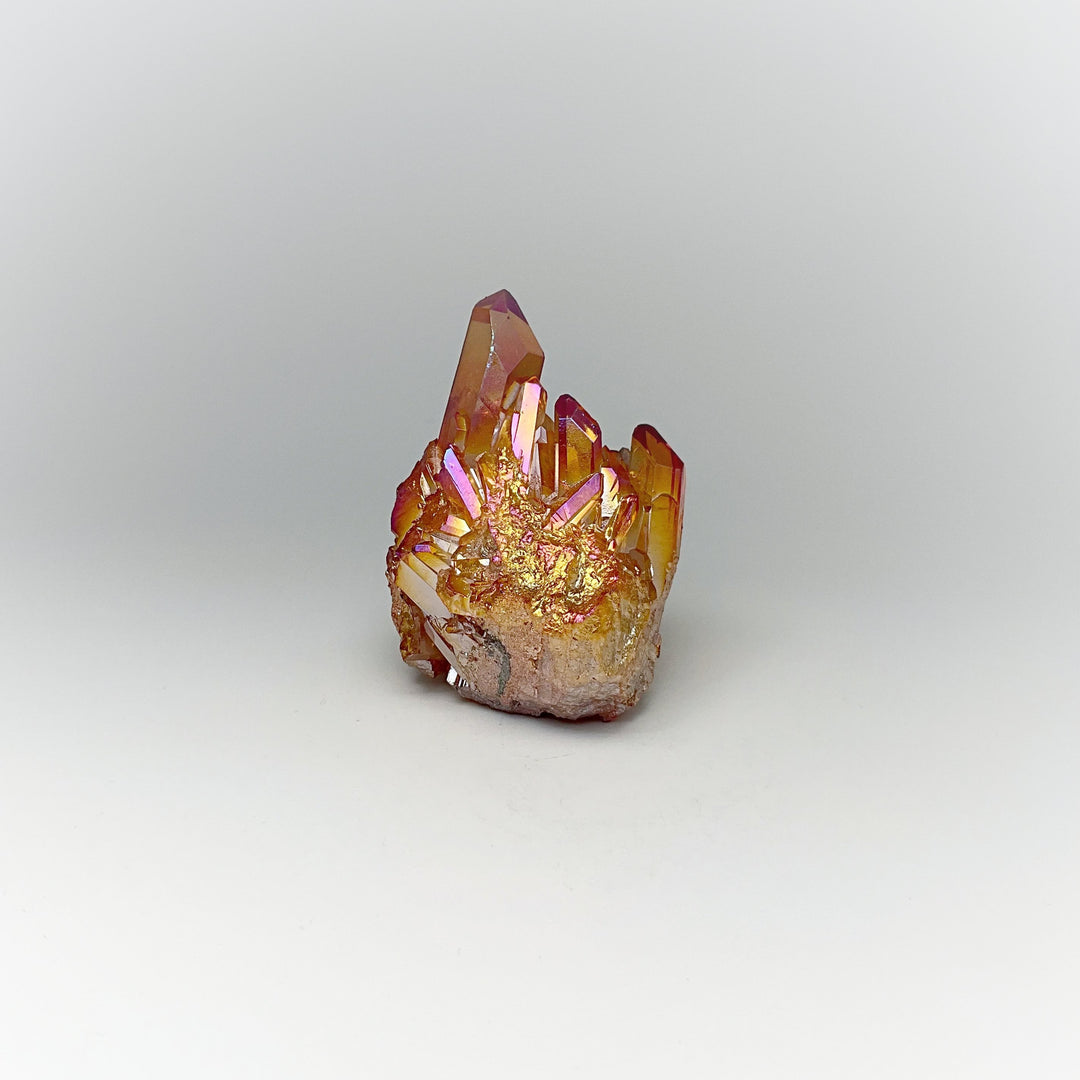Sunset Aura Quartz Cluster - Rocks and Gems Canada