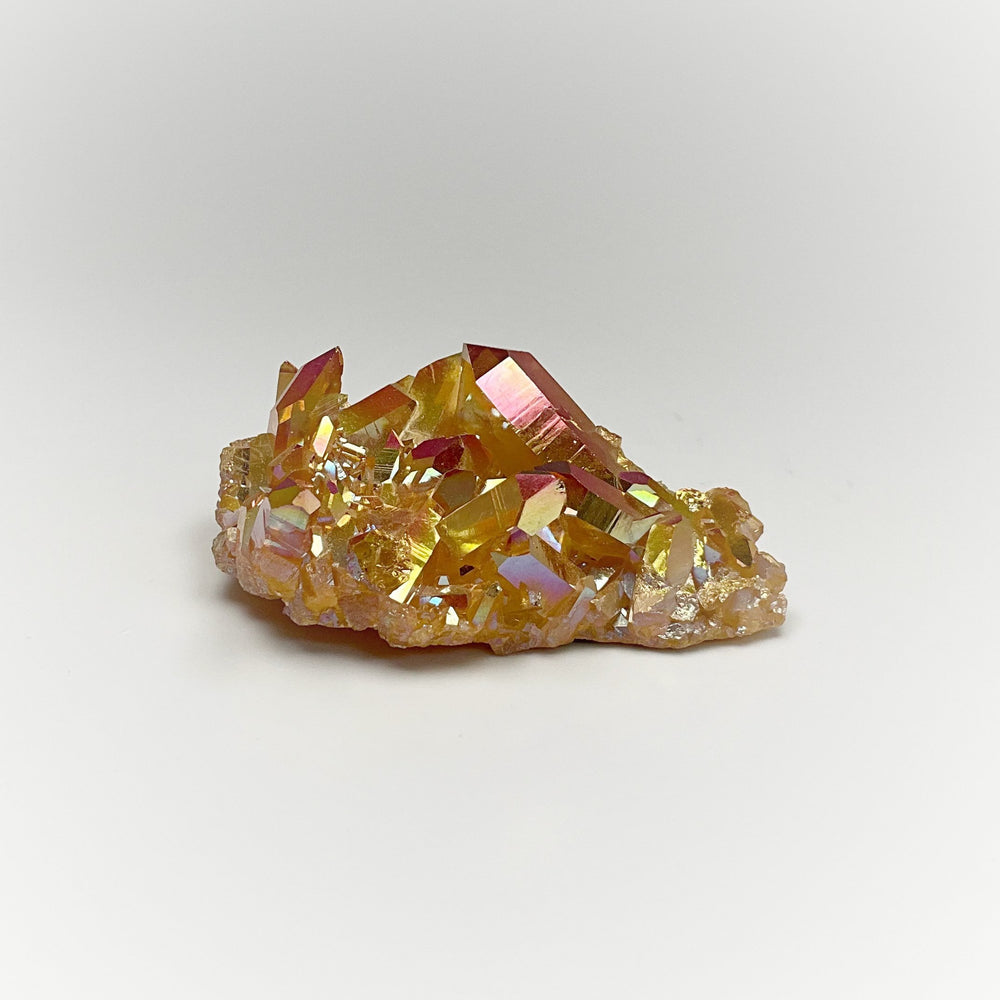 Sunset Aura Quartz Cluster - Rocks and Gems Canada