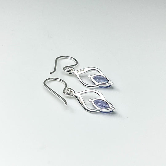 Tanzanite Dangle Earrings-Rocks and Gems Canada