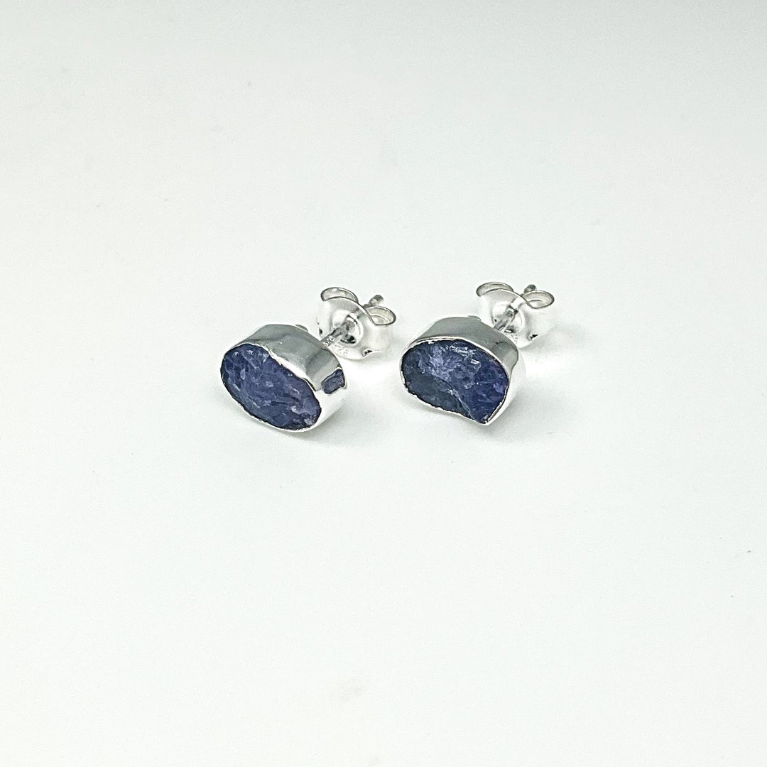 Tanzanite Stud Earrings-Rocks and Gems Canada