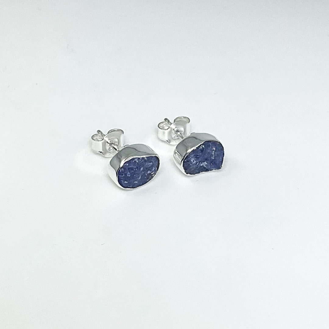 Tanzanite Stud Earrings-Rocks and Gems Canada