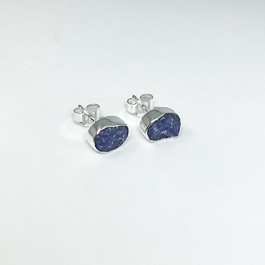Tanzanite Stud Earrings-Rocks and Gems Canada