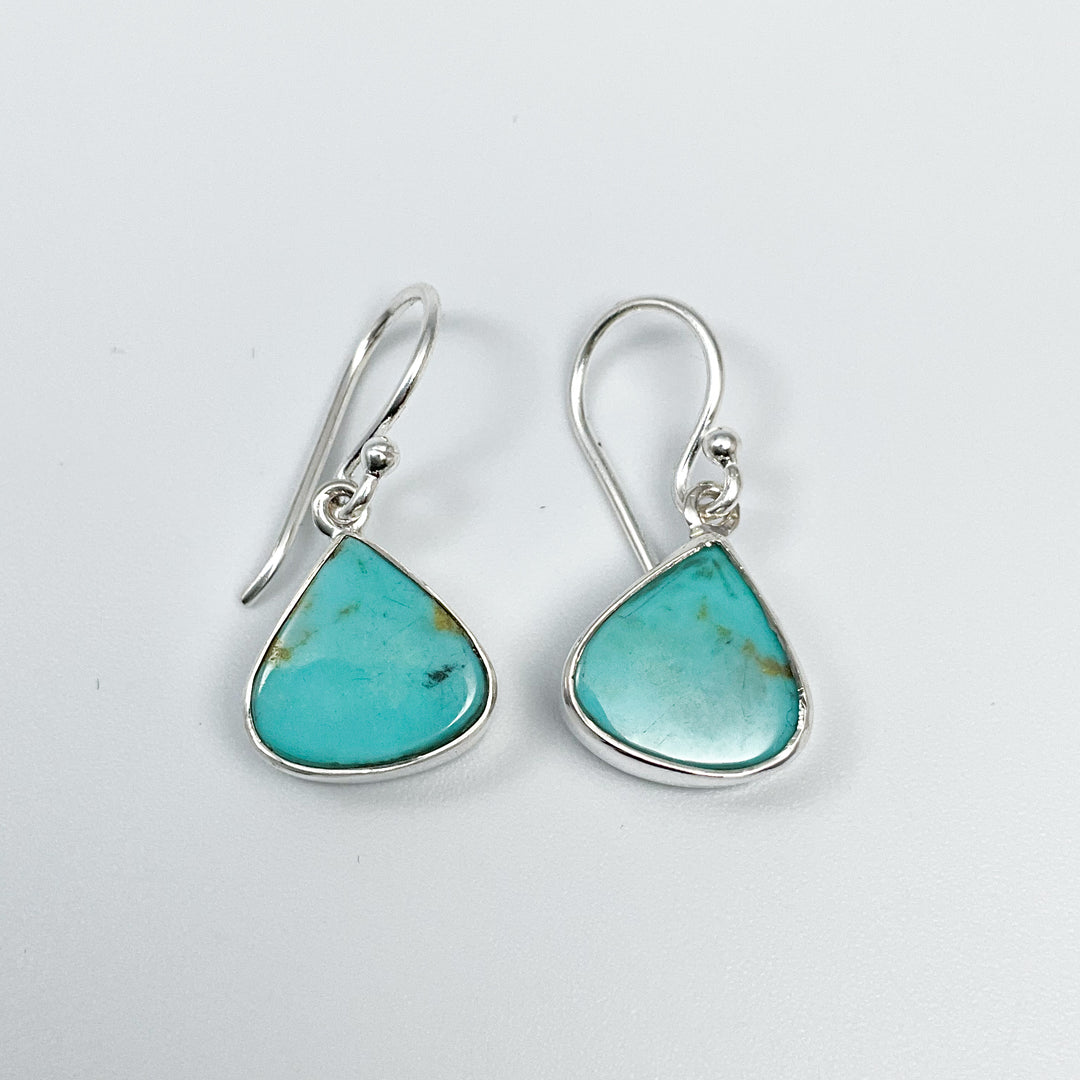 Turquoise Dangle Earrings-Rocks and Gems Canada