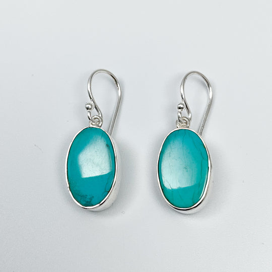 Turquoise Dangle Earrings-Rocks and Gems Canada