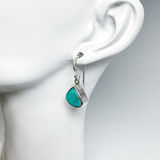 Turquoise Dangle Earrings-Rocks and Gems Canada