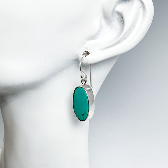 Turquoise Dangle Earrings-Rocks and Gems Canada