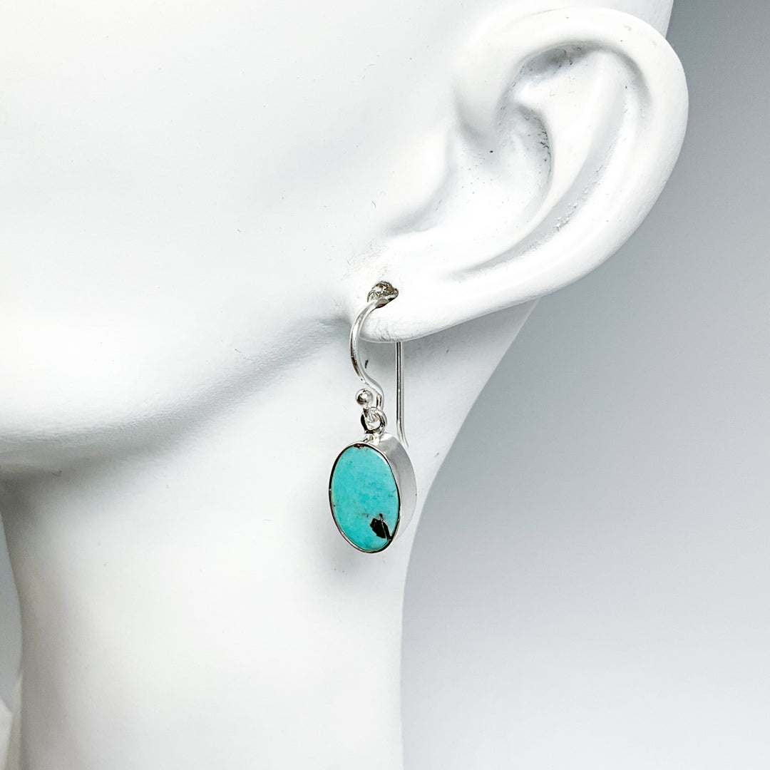 Turquoise Dangle Earrings-Rocks and Gems Canada
