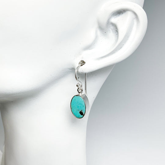 Turquoise Dangle Earrings-Rocks and Gems Canada