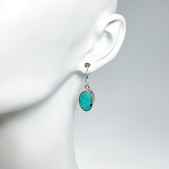 Turquoise Dangle Earrings-Rocks and Gems Canada