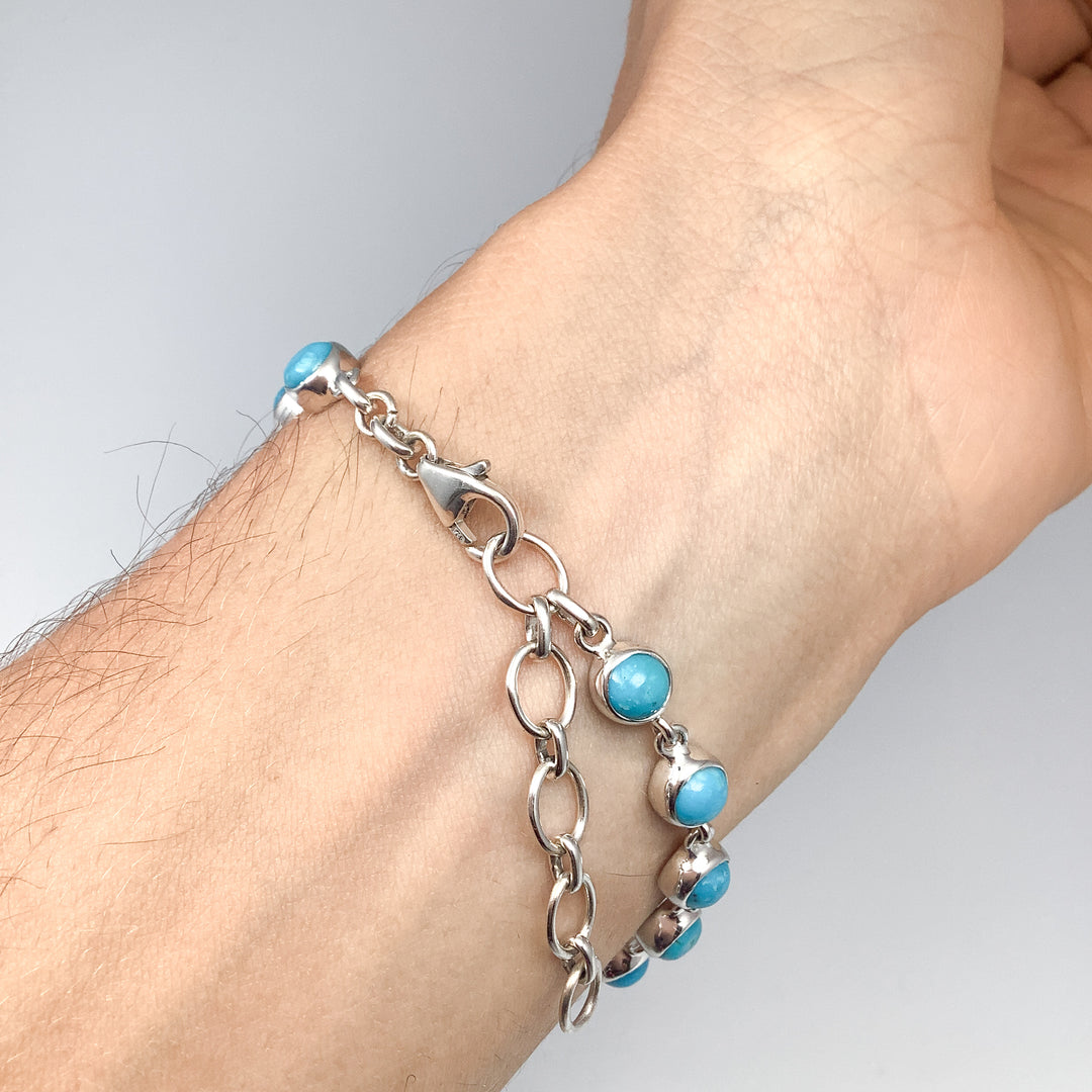 Turquoise Sterling Silver Bracelet-Rocks and Gems Canada