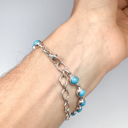 Turquoise Sterling Silver Bracelet-Rocks and Gems Canada