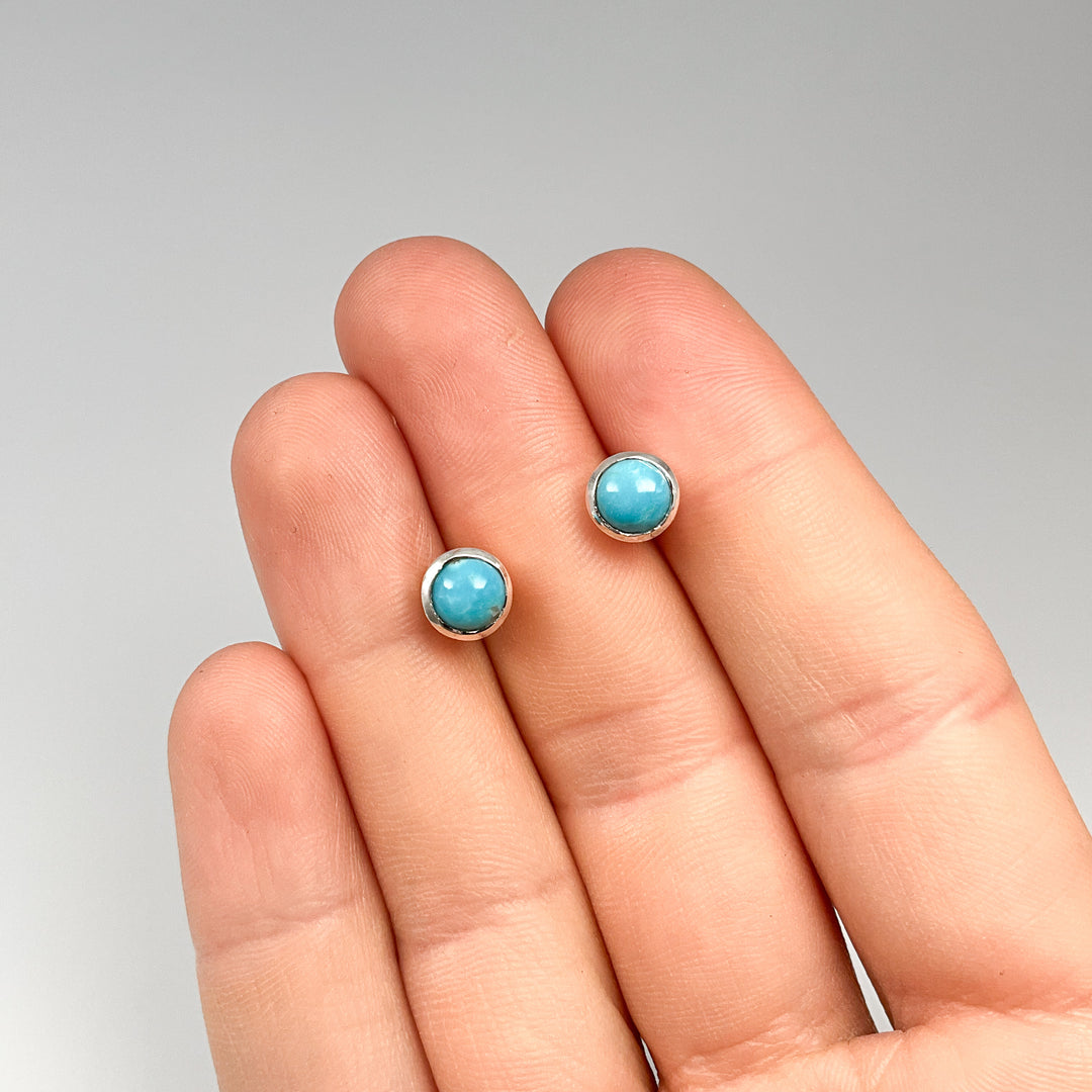 Turquoise Stud Earrings-Rocks and Gems Canada
