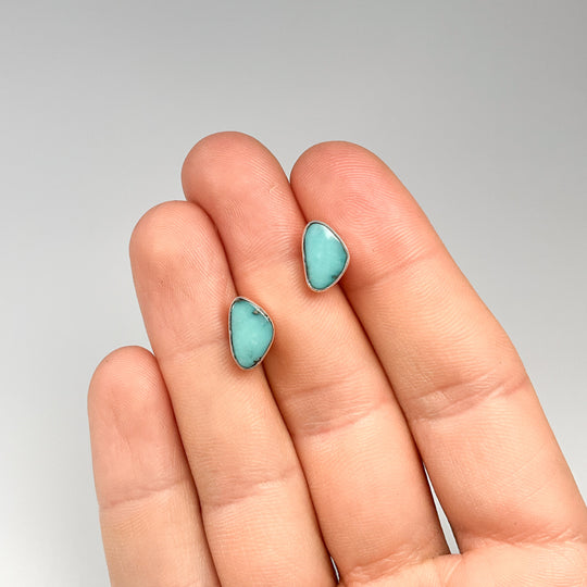 Turquoise Stud Earrings-Rocks and Gems Canada