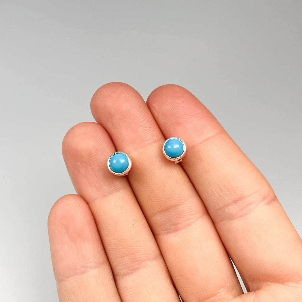Turquoise Stud Earrings-Rocks and Gems Canada