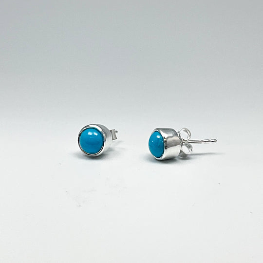 Turquoise Stud Earrings-Rocks and Gems Canada
