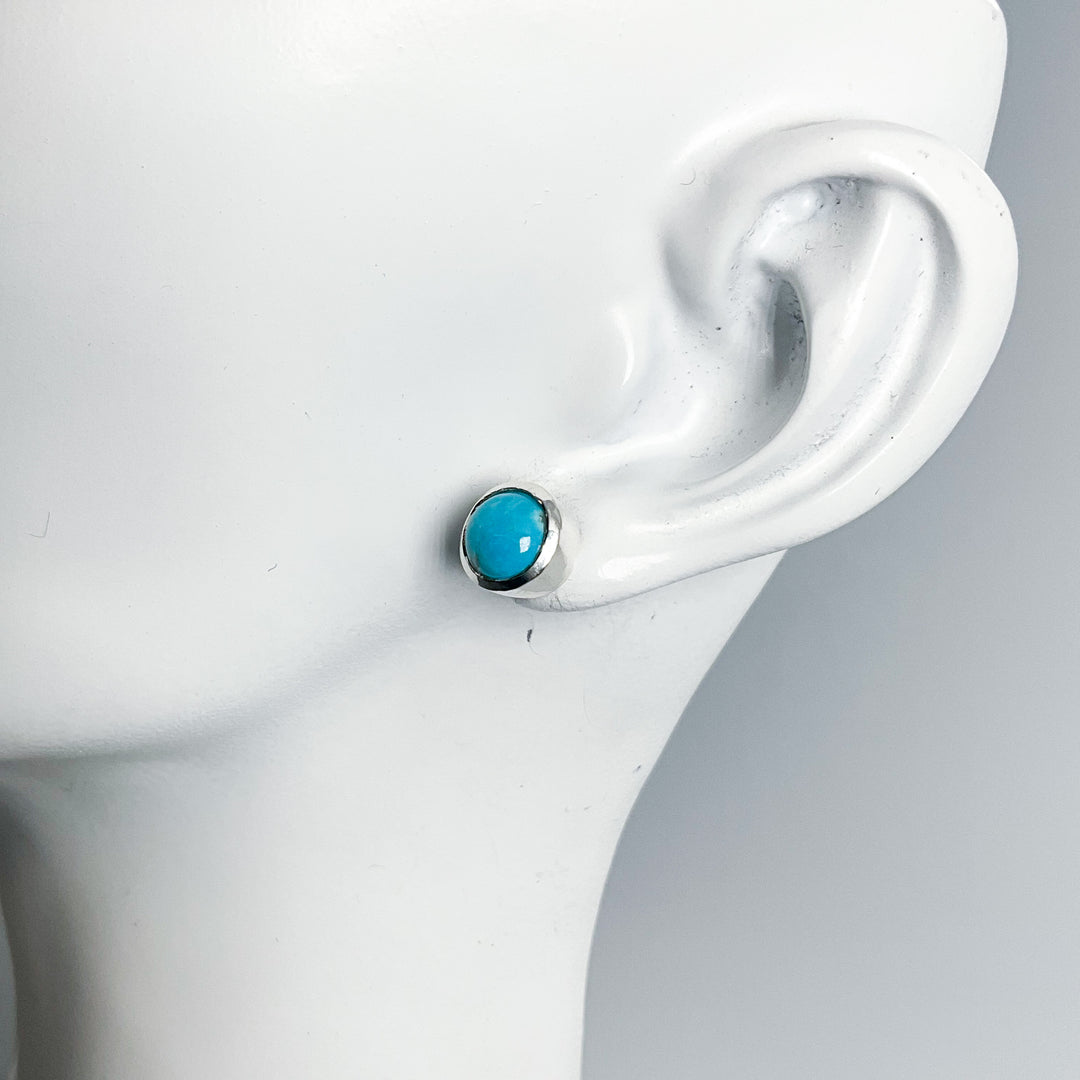Turquoise Stud Earrings-Rocks and Gems Canada