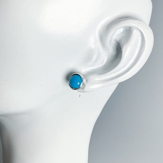 Turquoise Stud Earrings-Rocks and Gems Canada
