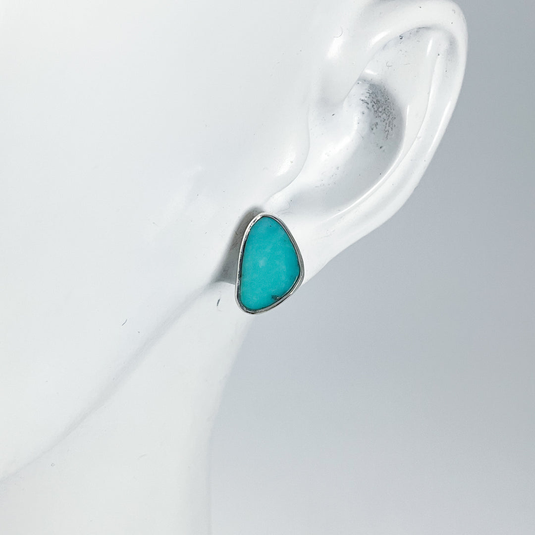 Turquoise Stud Earrings-Rocks and Gems Canada