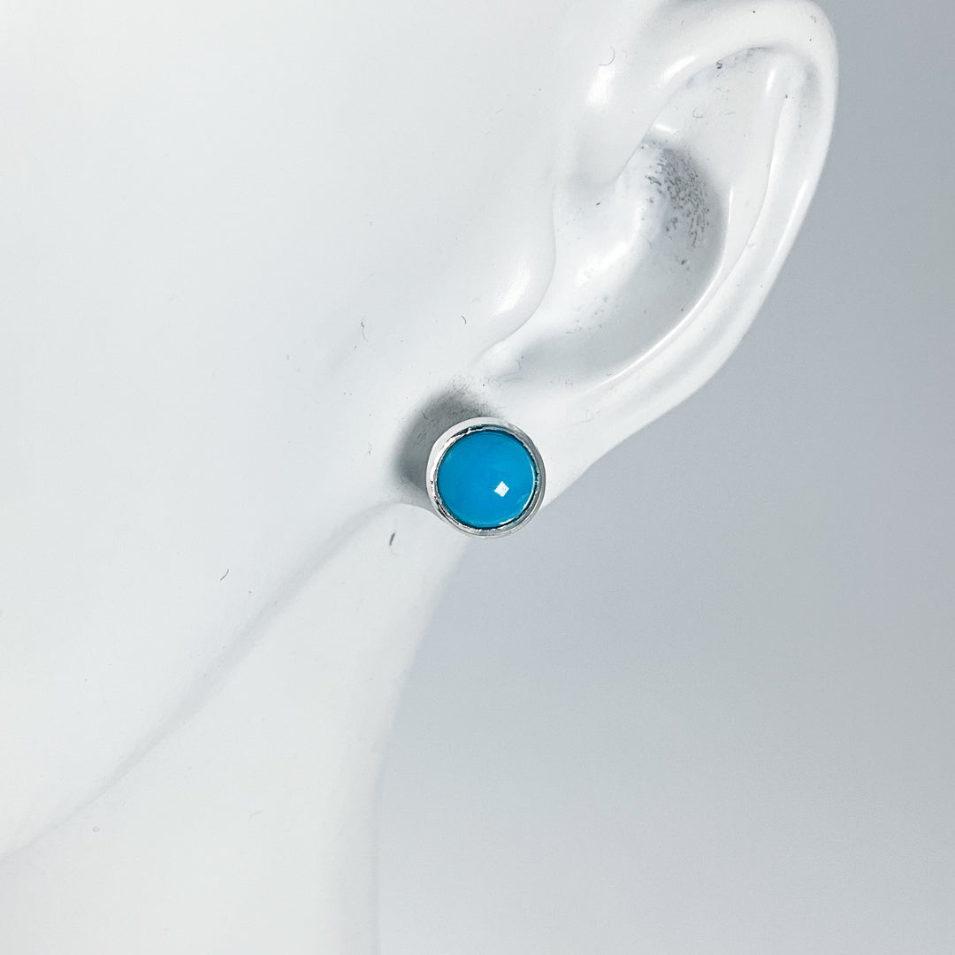 Turquoise Stud Earrings-Rocks and Gems Canada