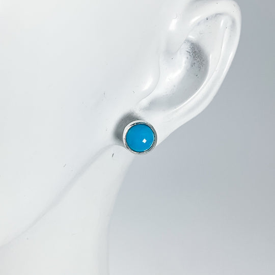 Turquoise Stud Earrings-Rocks and Gems Canada