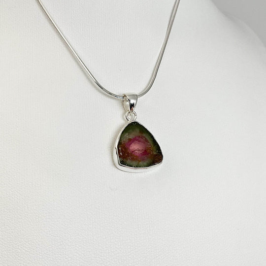 Watermelon Tourmaline Pendant-Rocks and Gems Canada