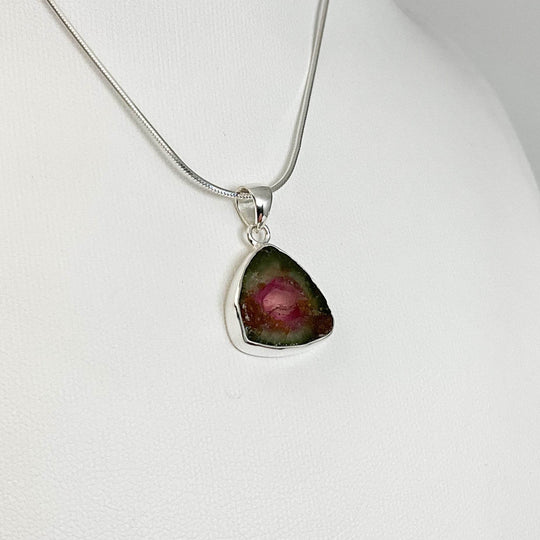 Watermelon Tourmaline Pendant-Rocks and Gems Canada