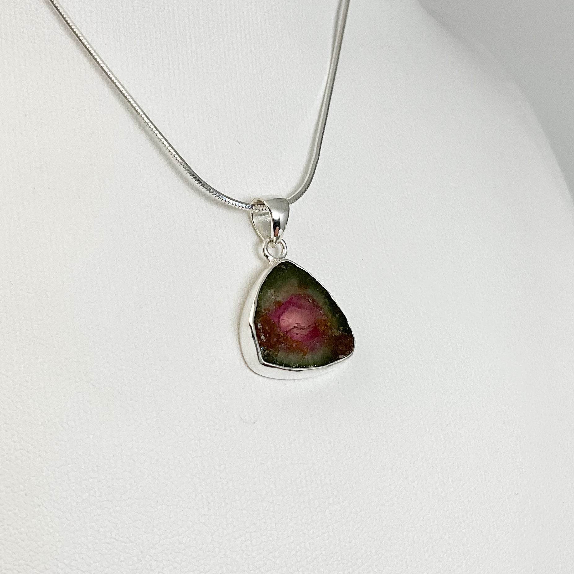 Watermelon Tourmaline Pendant - Rocks and Gems Canada