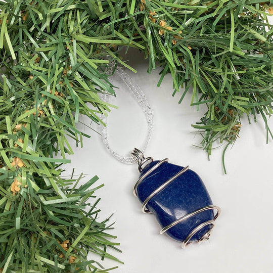 Wire Wrap Gemstone Christmas Ornament-Rocks and Gems Canada