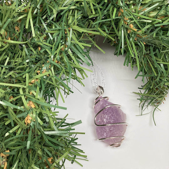 Wire Wrap Gemstone Christmas Ornament-Rocks and Gems Canada