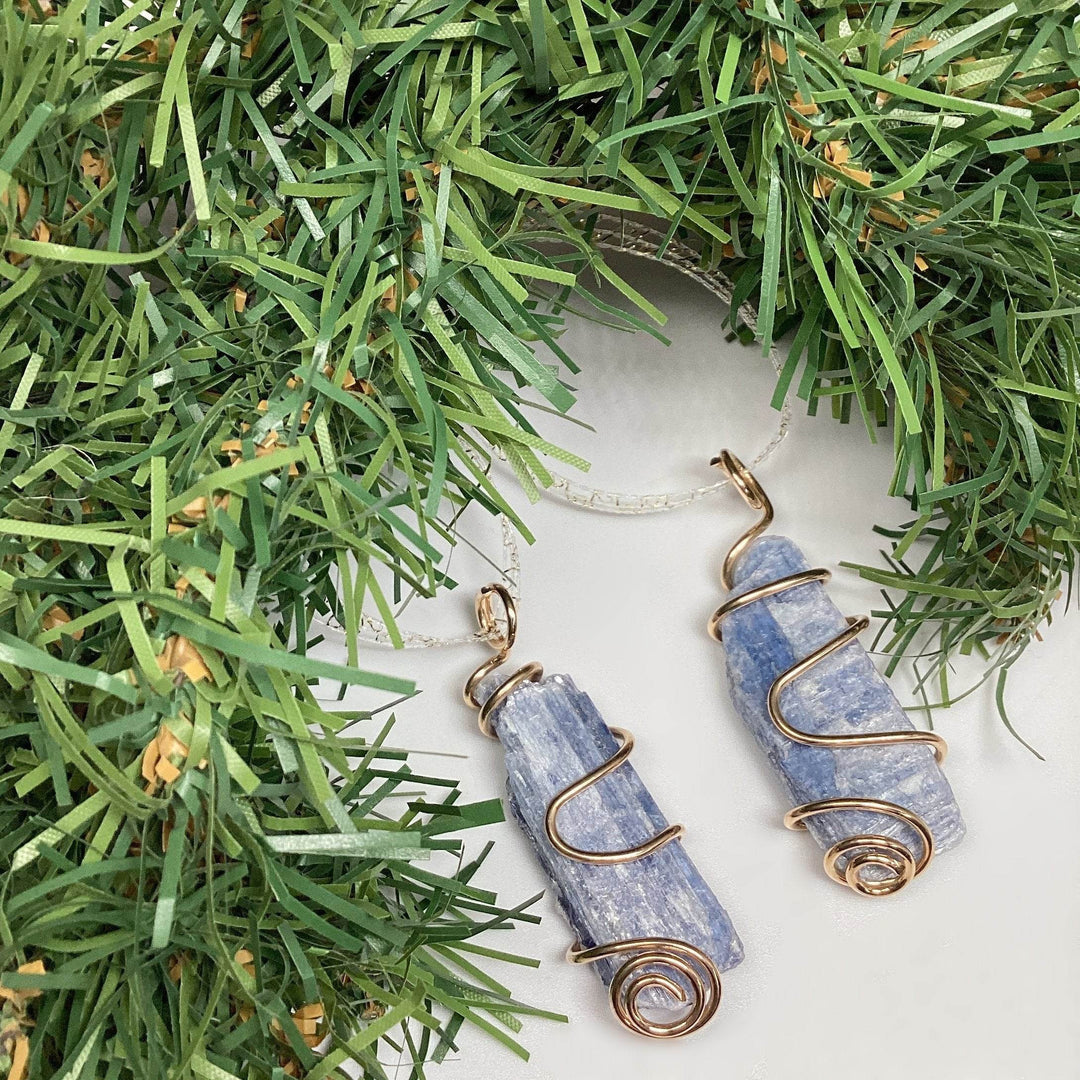 Wire Wrap Gemstone Christmas Ornament-Rocks and Gems Canada