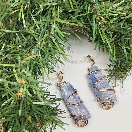 Wire Wrap Gemstone Christmas Ornament-Rocks and Gems Canada