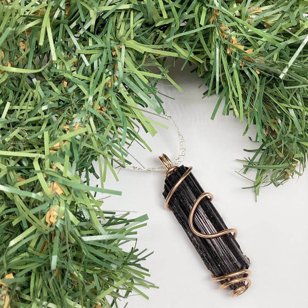 Wire Wrap Gemstone Christmas Ornament-Rocks and Gems Canada