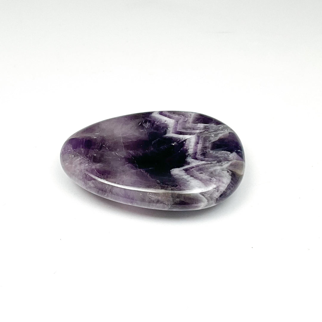 Worry Stone - Chevron Amethyst-Rocks and Gems Canada