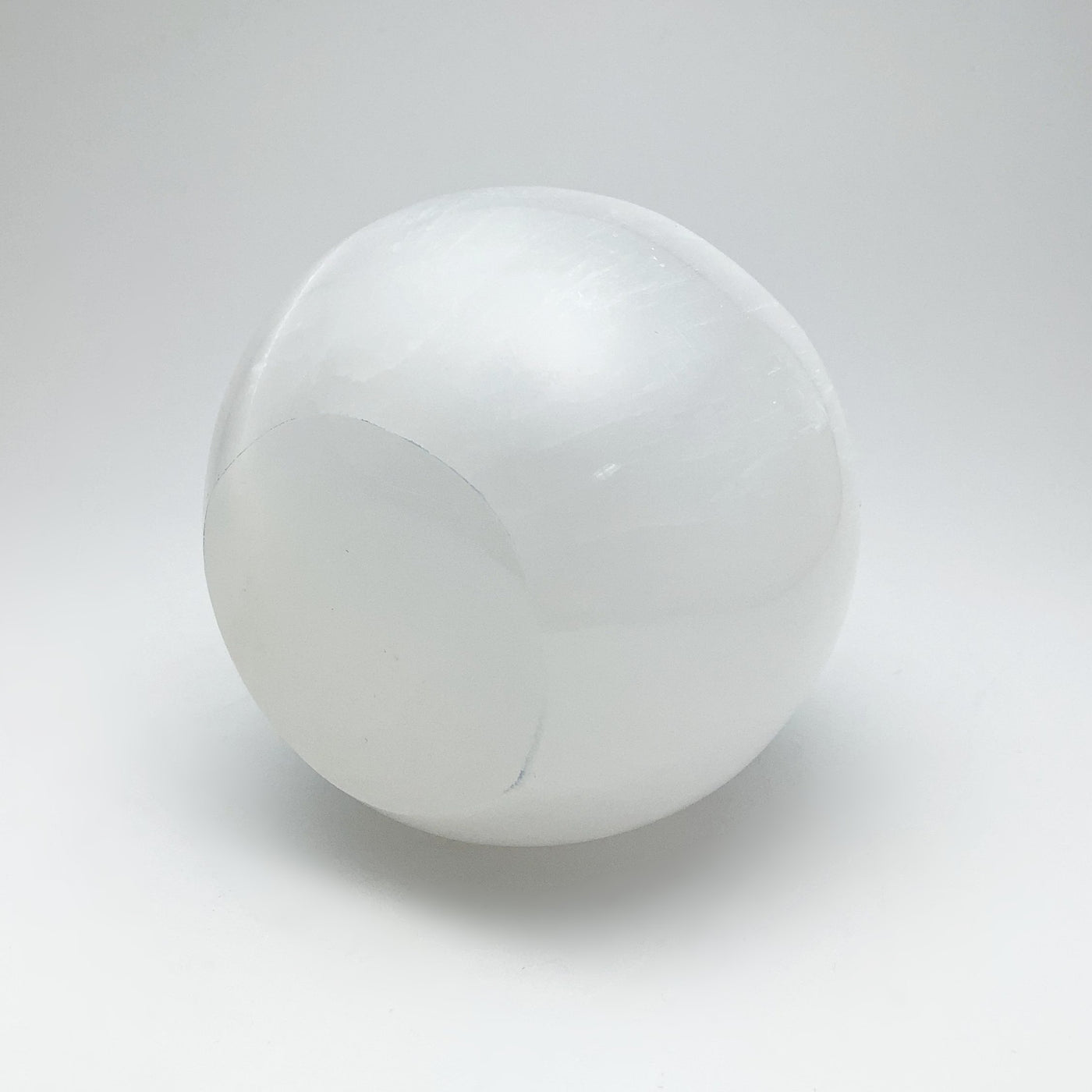 Selenite Sphere with Cut Base