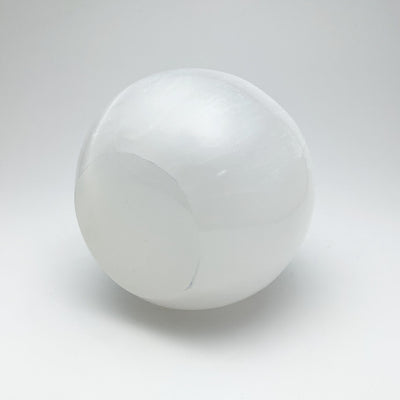 Selenite Sphere with Cut Base