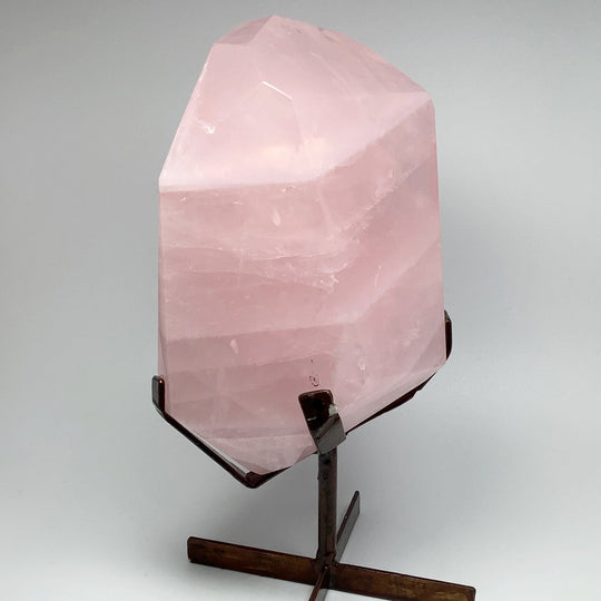 Rose Quartz with Display Stand - Rocks and Gems Canada