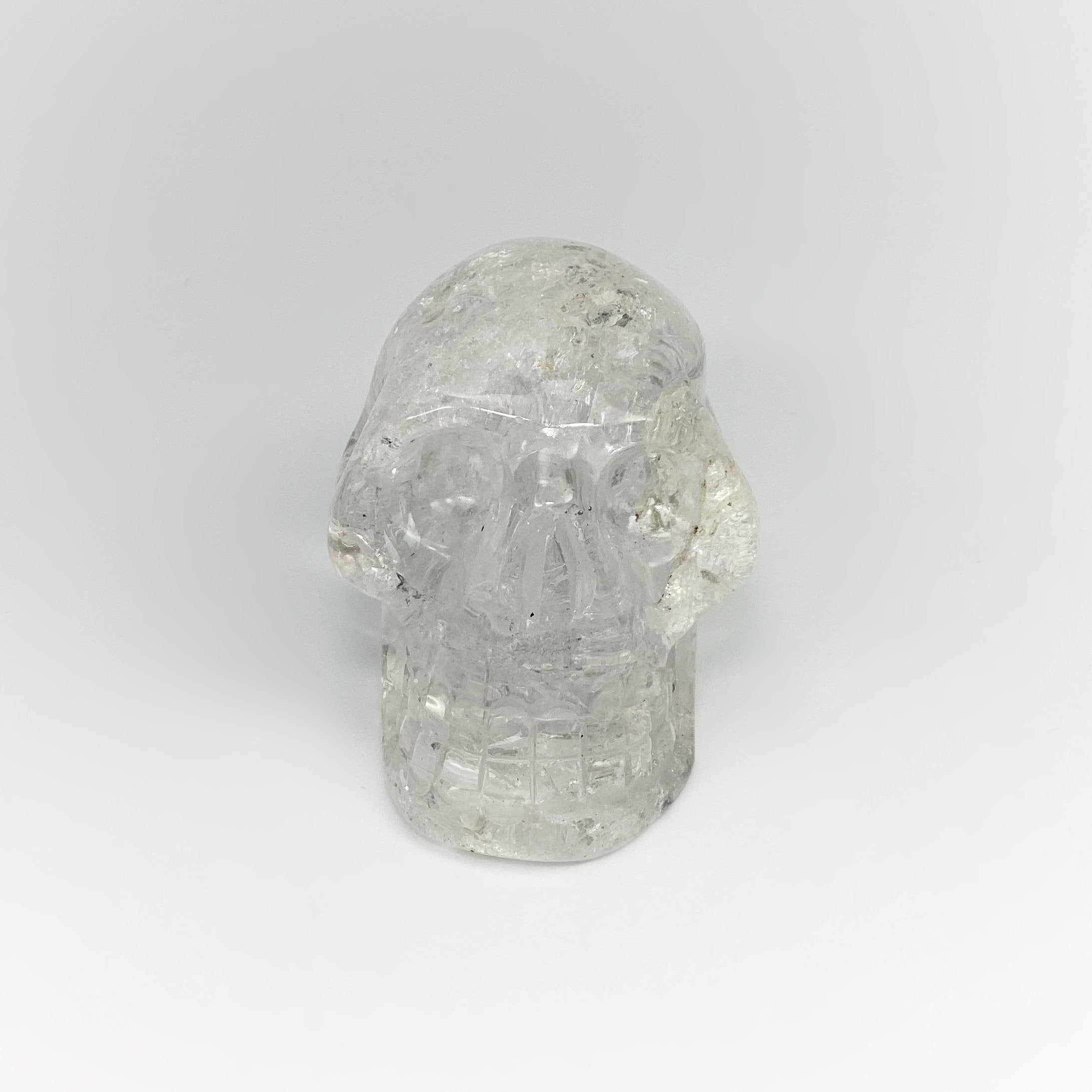 Carved Quartz Crystal Skull - Rocks and Gems Canada