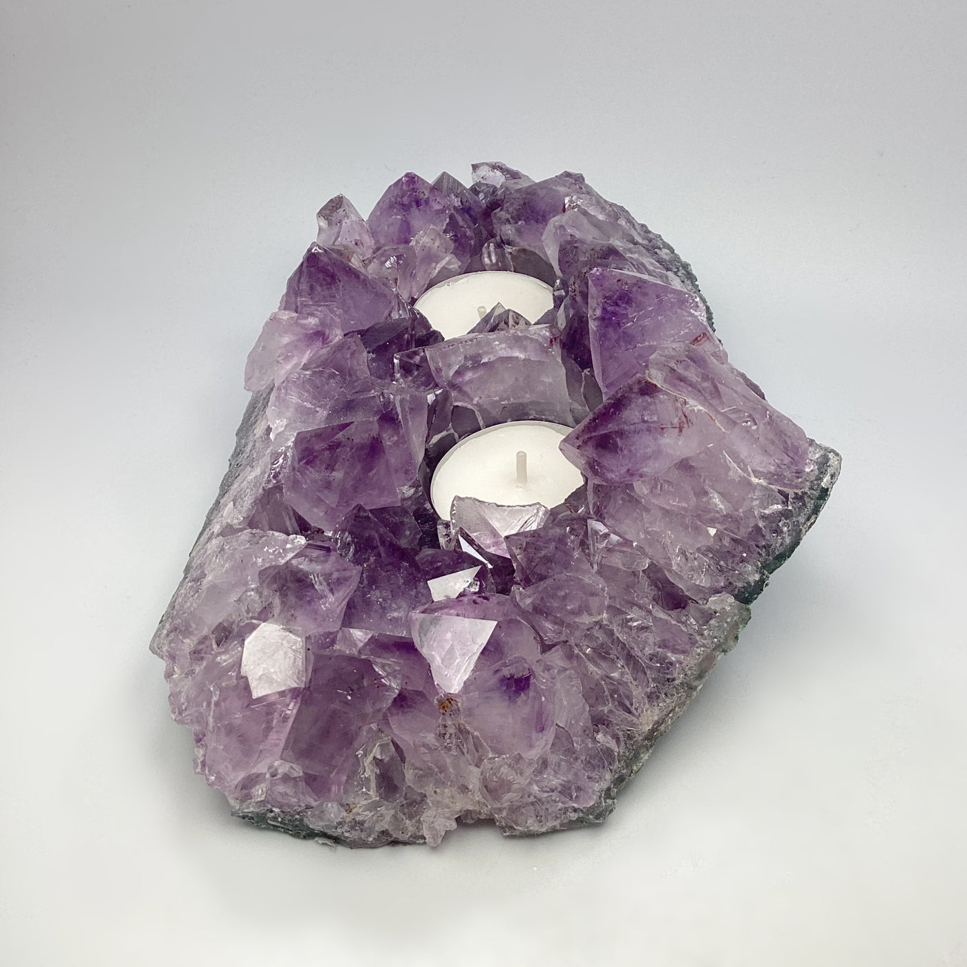 Amethyst Druze Candle Holder