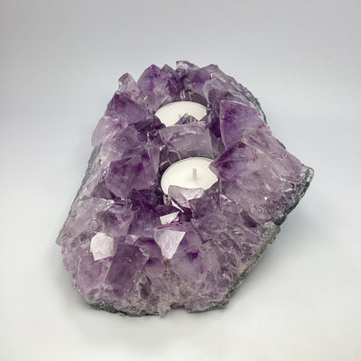 Amethyst Druze Candle Holder