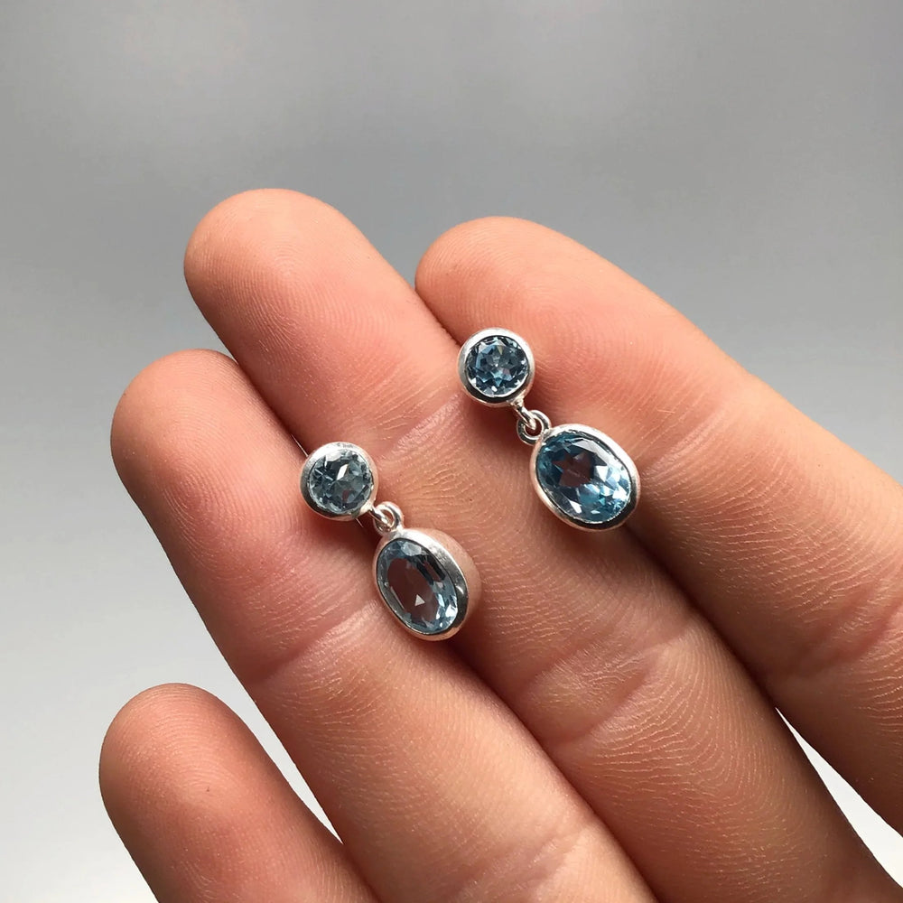 Topaz Stud Earrings - Rocks and Gems Canada