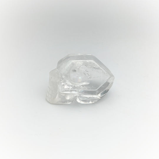 Carved Quartz Point Crystal Skull - Rocks and Gems Canada