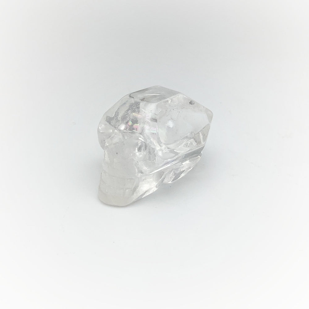 Carved Quartz Point Crystal Skull - Rocks and Gems Canada