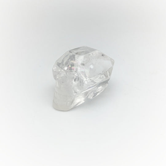 Carved Quartz Point Crystal Skull - Rocks and Gems Canada